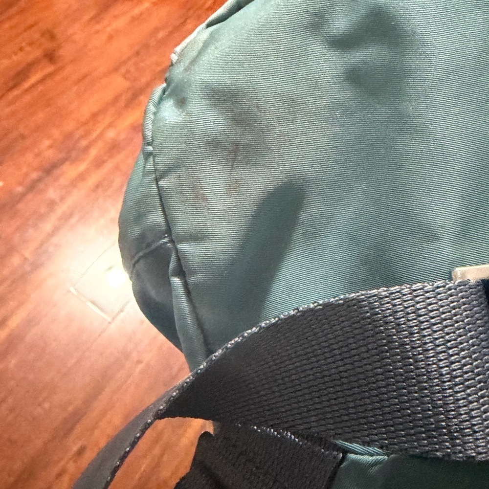 Prada nylon backpack y2k 2000s in green with leather trim and silver-tone small - Picture 16 of 16